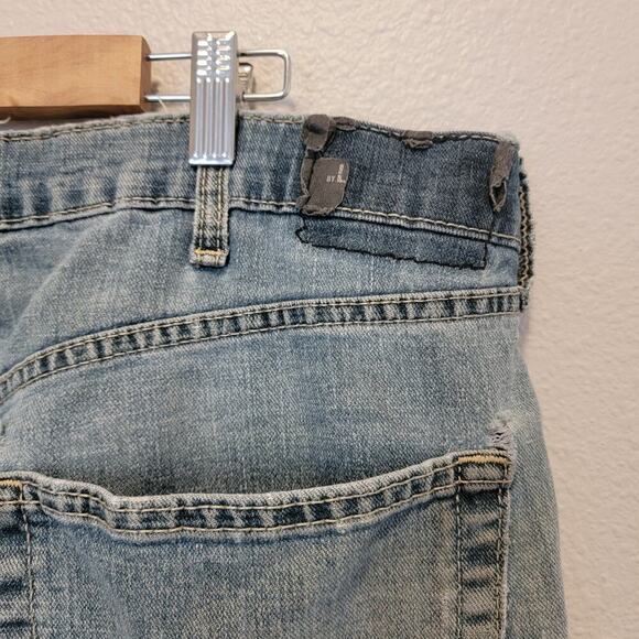 Levis Signature Destroyed Denim Jeans Authentic Wear 38X30 #126 - Picture 6 of 12